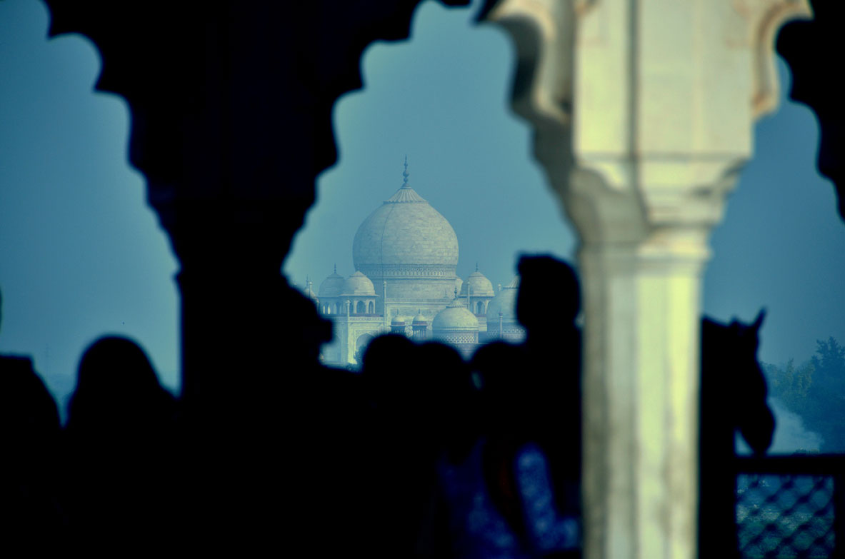 Agra Fort View of Taj Mahal