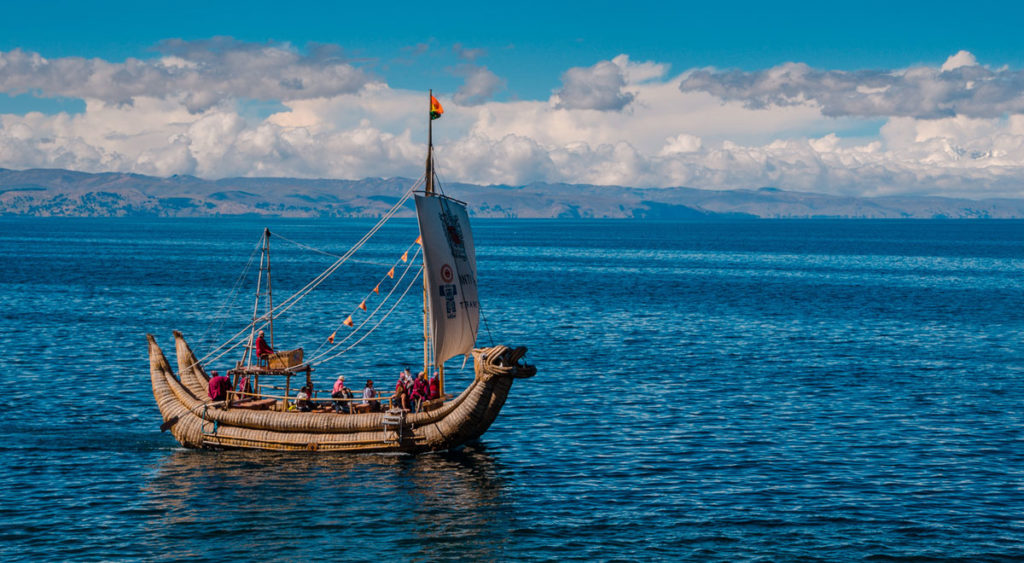 Reed Boat - Island of the Sun - Lake Titicaca