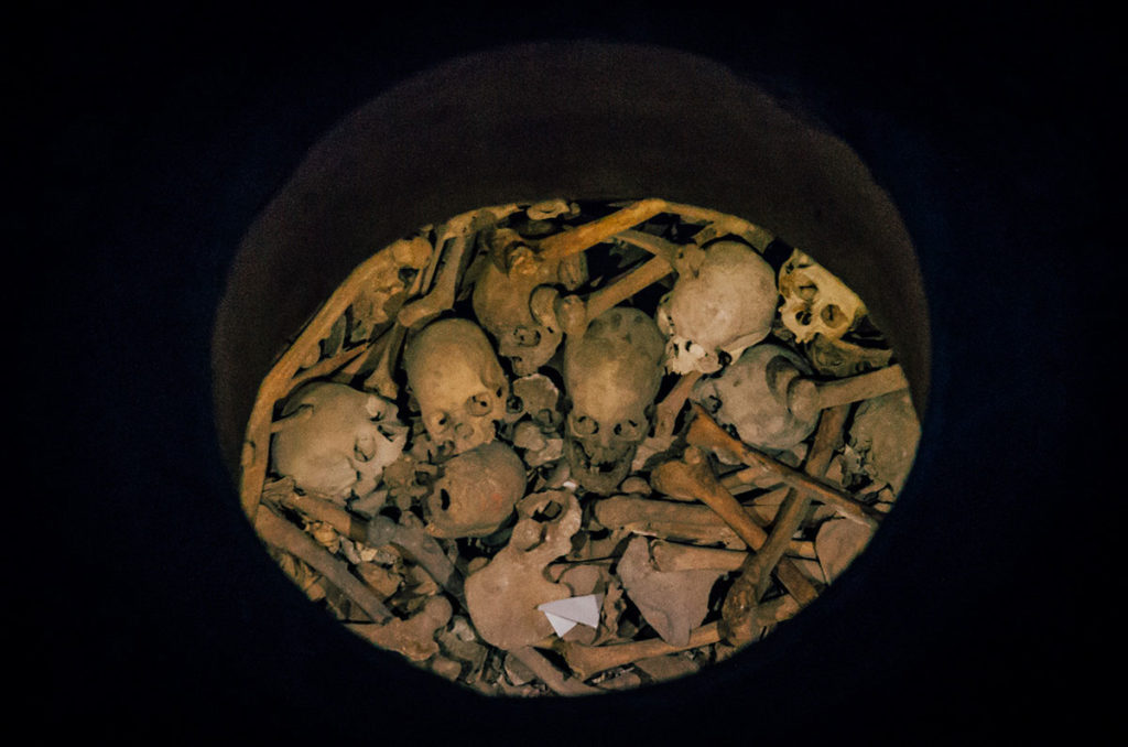 Skulls in a crypt - Peru