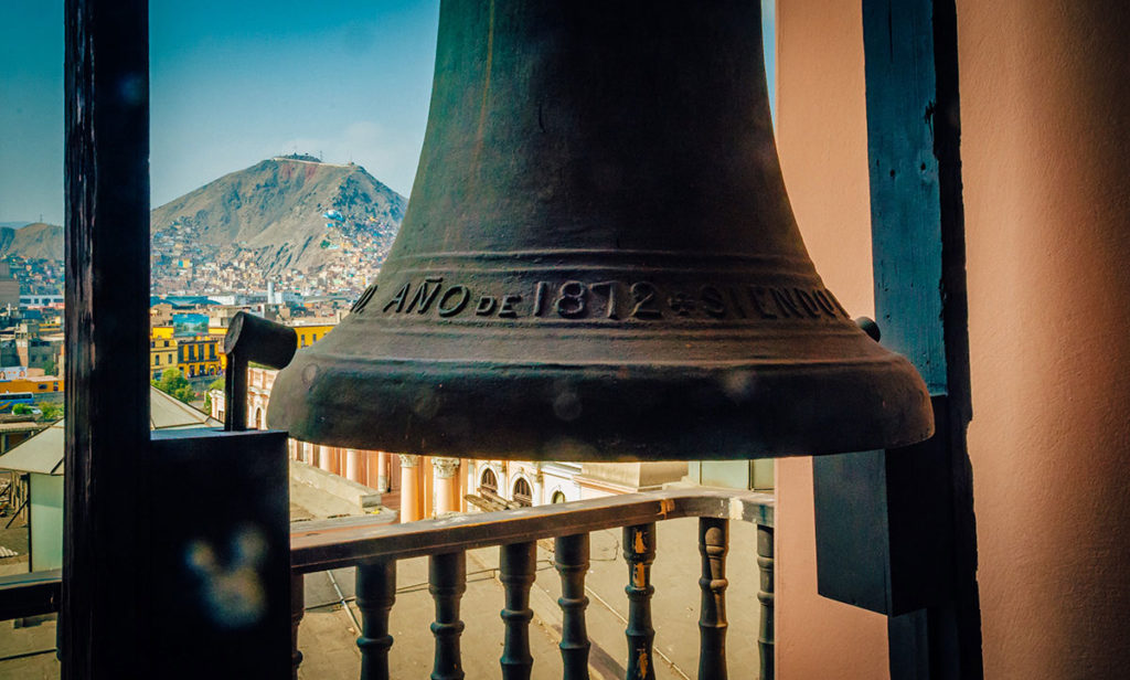 Bell on a bell tower - Peru