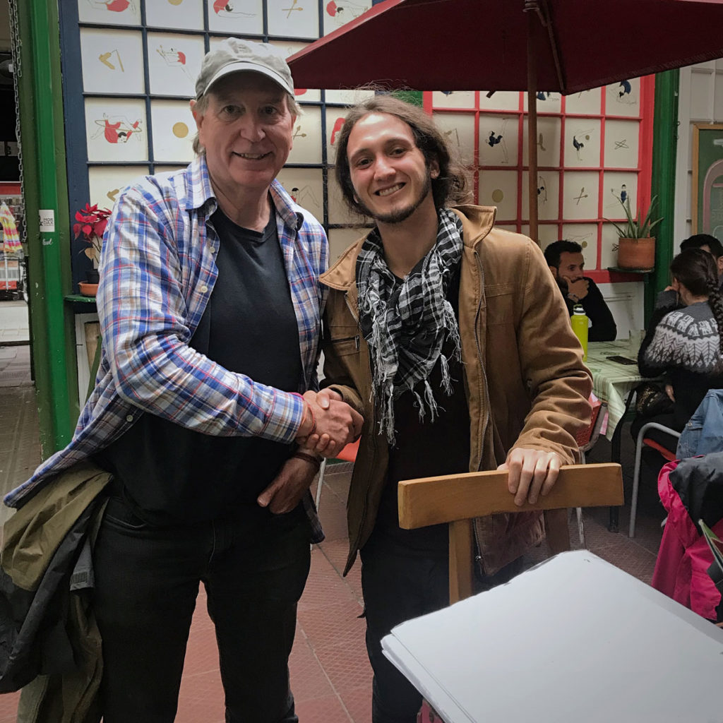 Ed with tour Guide, Markos - Bogotá