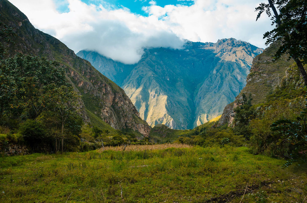 View of a valley - Inca Trail