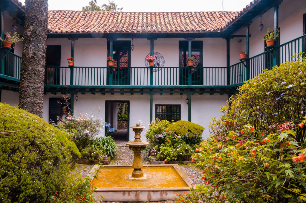 White-walled colonial building - Bogota