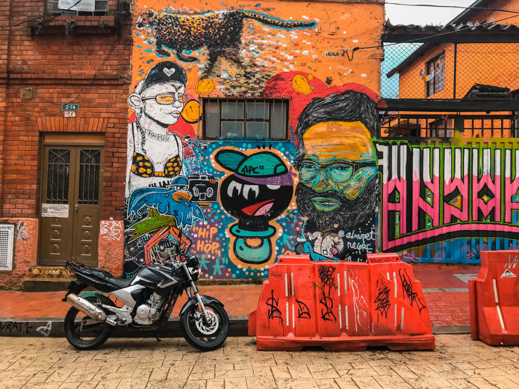 Colorful graffiti with a cheetah - Bogotá