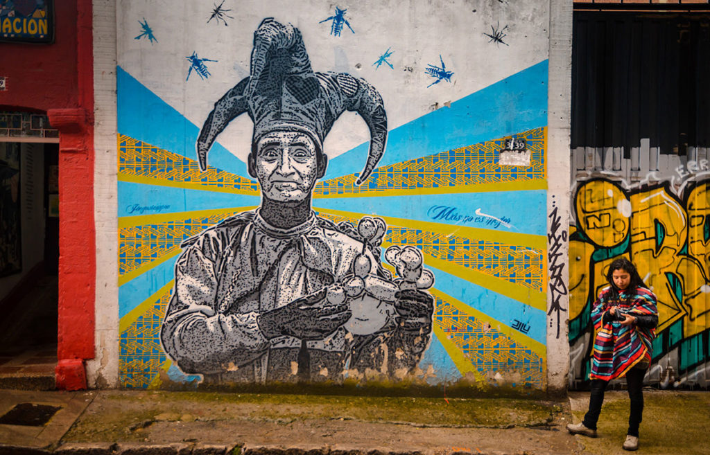 Graffiti of a joker - Bogotá