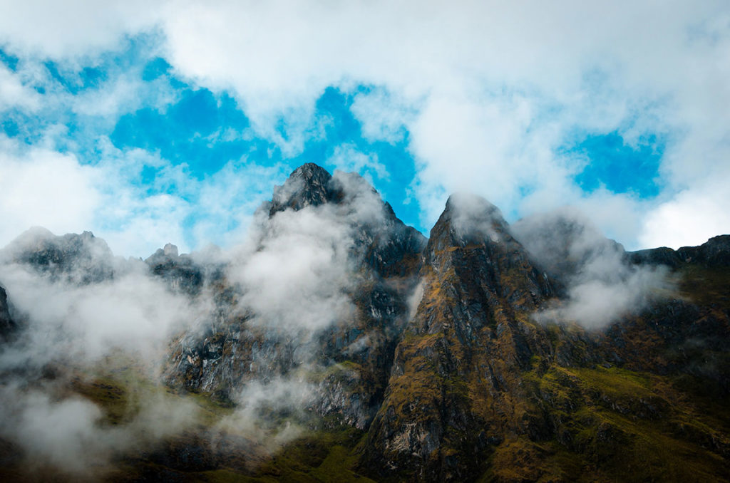 Cloudy mountain peak - Inca Trail
