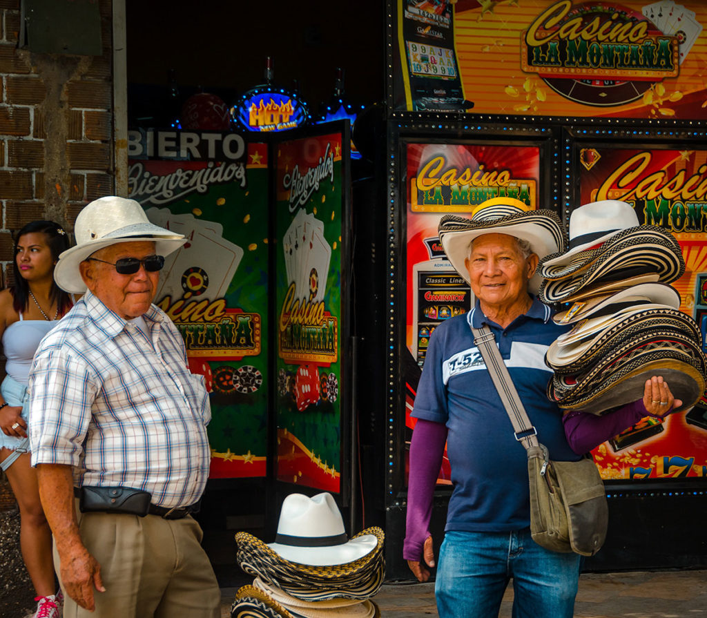 Man selling cowboy hats - Medellin