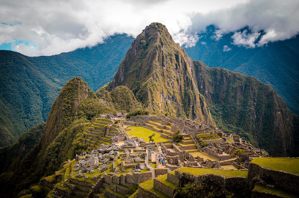 Panoramic view of the Macchu Picchu - Peru