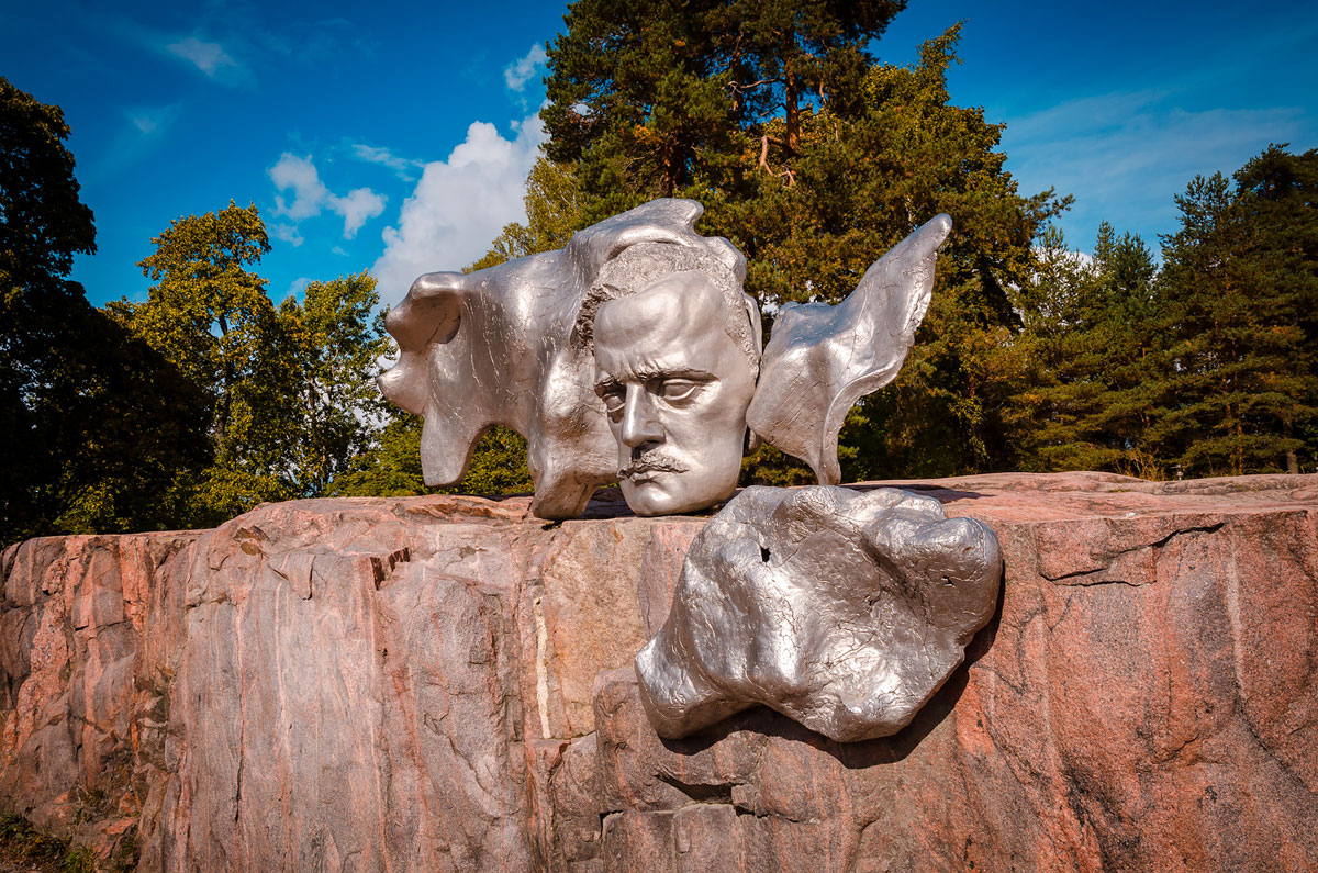 Sibelius Face rock sculpture - Helsinki