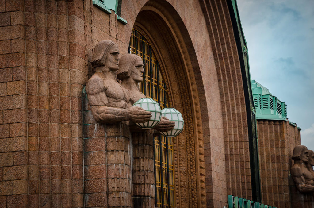 Lantern Carriers Statue - Helsinki Central Station