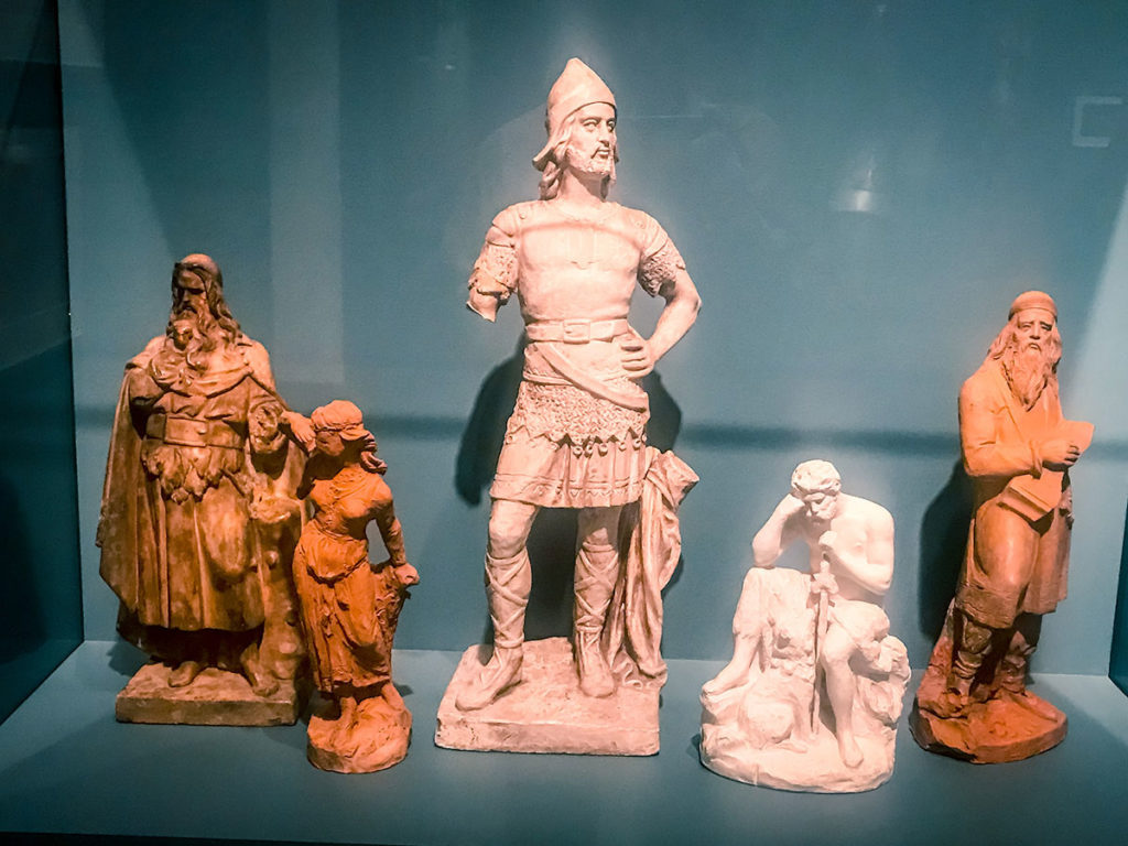 Kalevala Statues display - Ateneum Art Museum