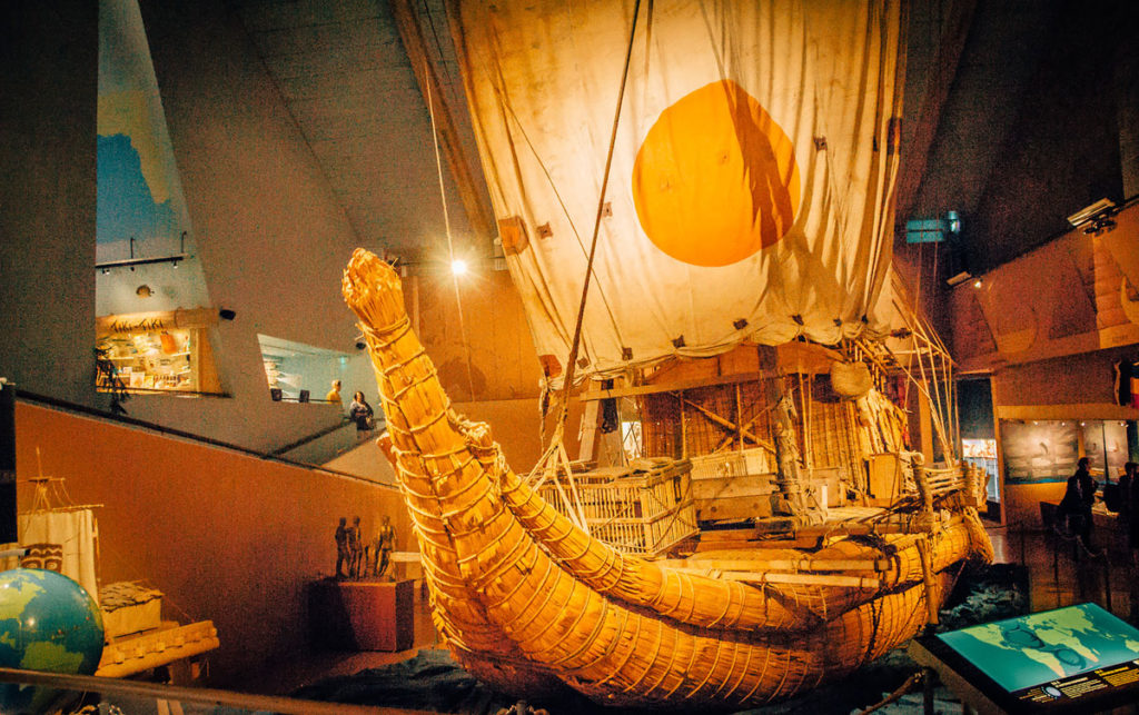 Ra II Boat display - Kon-Tiki Museum 
