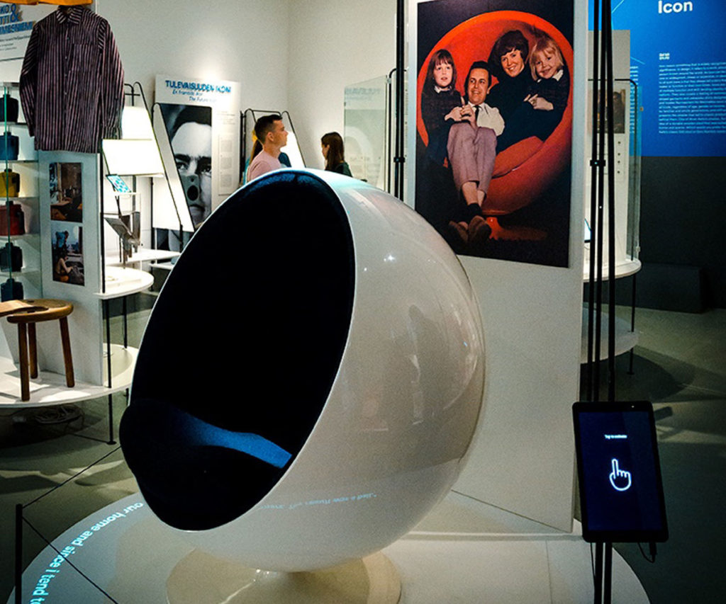 Ball Chair display - Design Museum