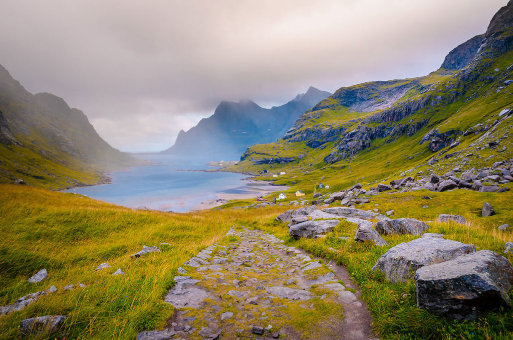 View of a beautiful lake - Vinstad