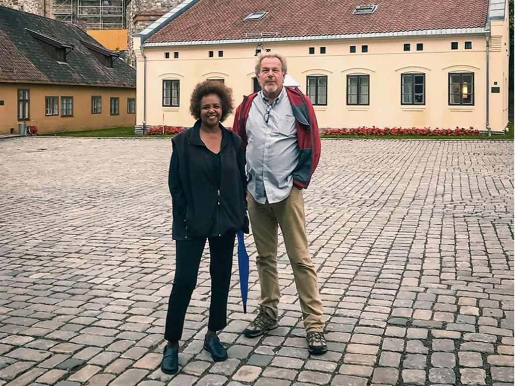 Khadija and former colleague Rolf - Norway