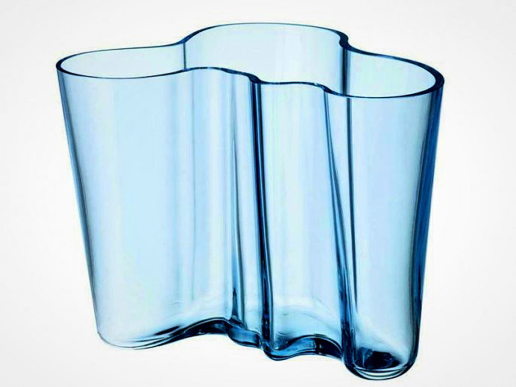 Alvar Aalto's wavy, blue glass - Helsinki