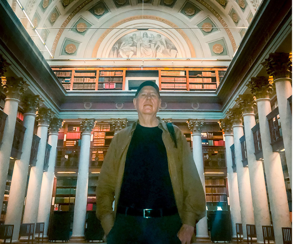 Ed at the National Library - Helsinki