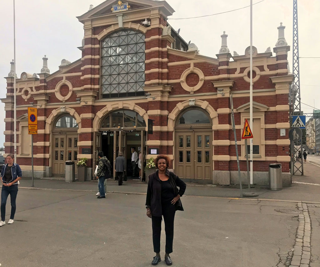 Khadija at the Old Market Hall - Helsinki