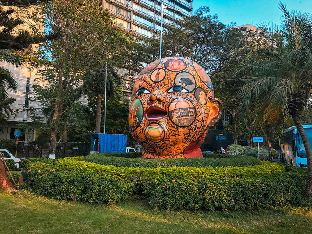 Baby head sculpture by Chintan Upadhya - Mumbai