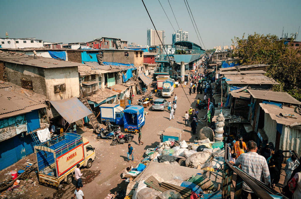 View of a slum area - Mumbai
