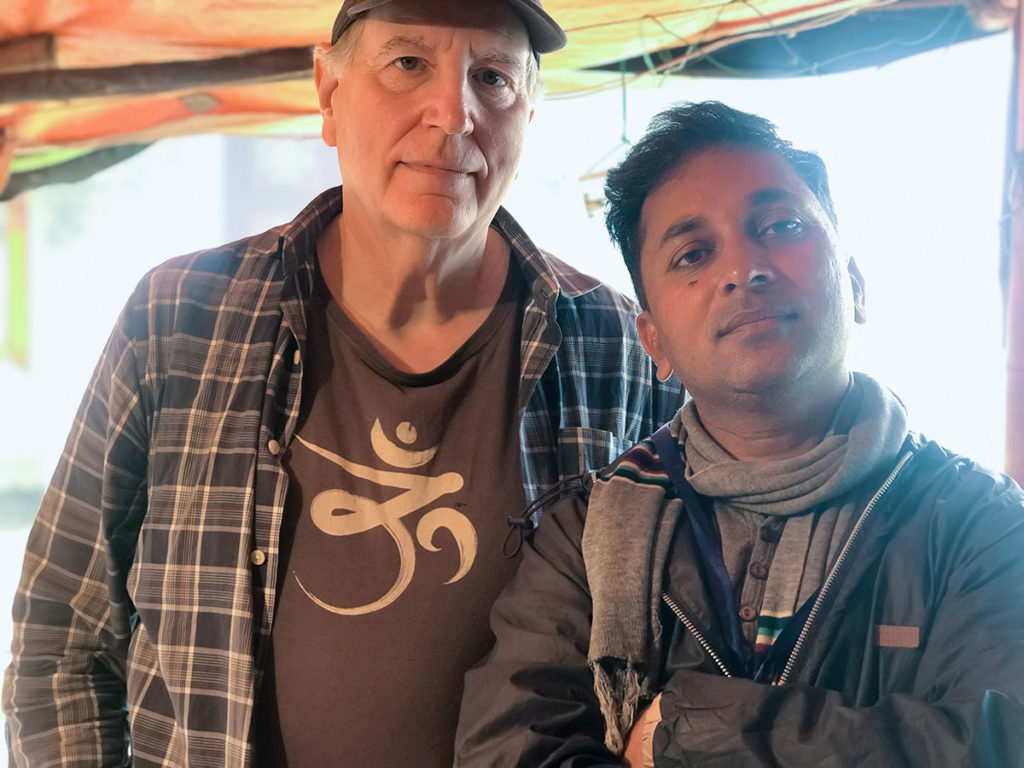 Ed with Rakesh during the Kumbh Mela - India