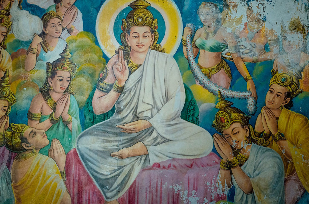 Buddha mural - Dhowa Rock Temple 