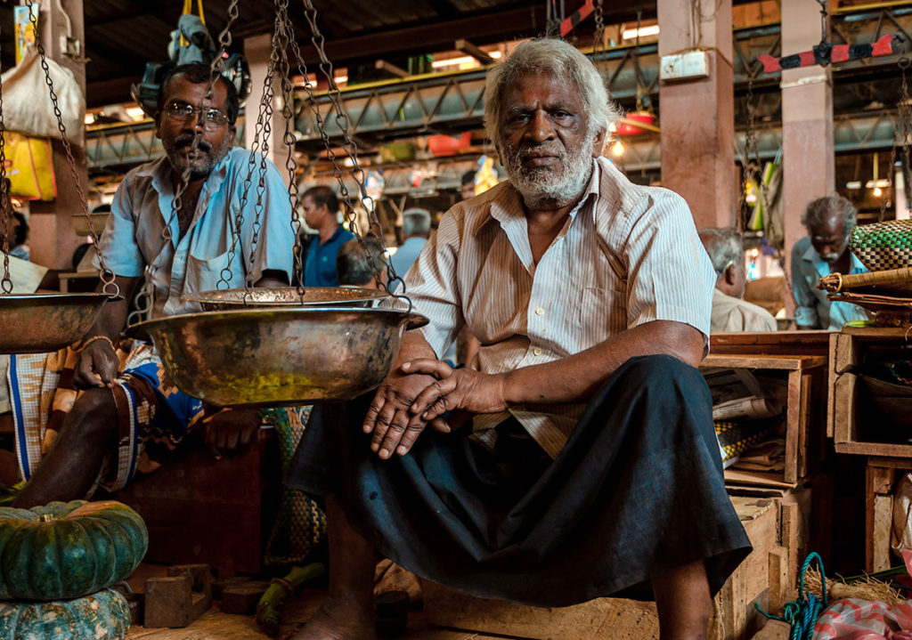 Men selling squashes - Jaffna City
