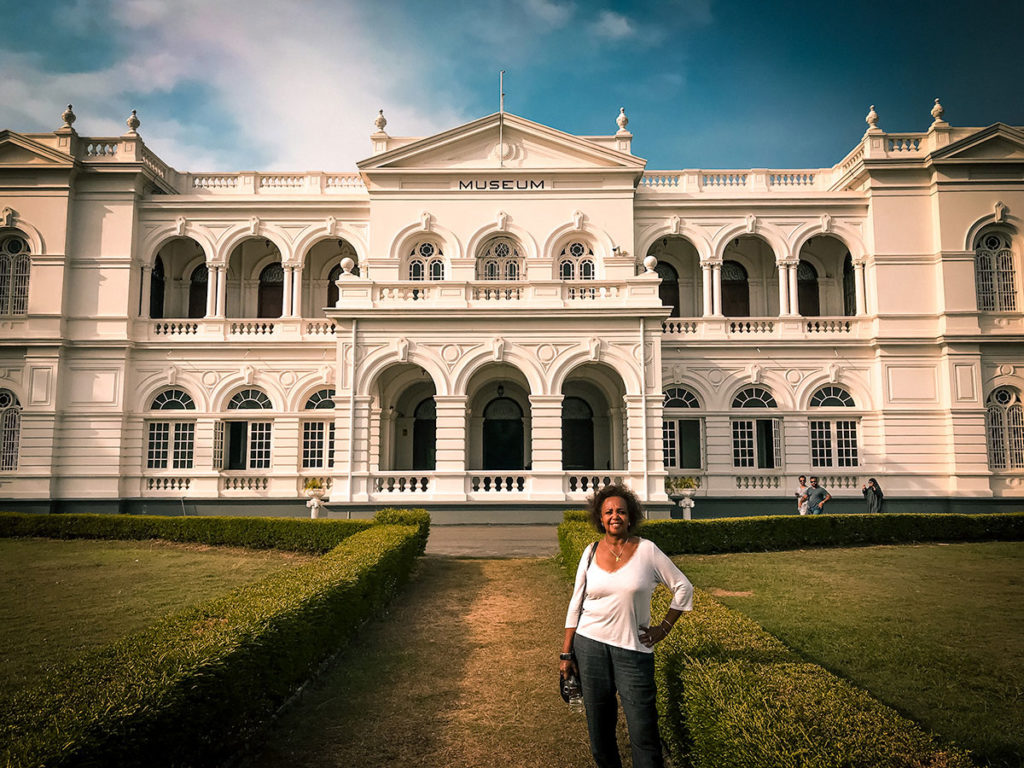 Khadija in front of the National Museum of Colombo - Colombo