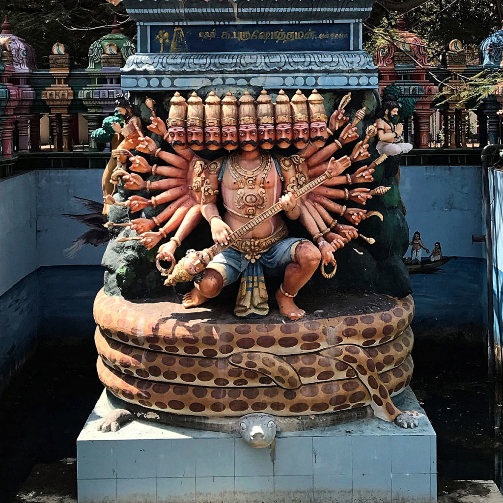 Nine-Headed statue - Nagapooshani Temple
