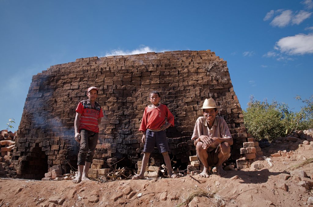Madagascar Drying Bricks
