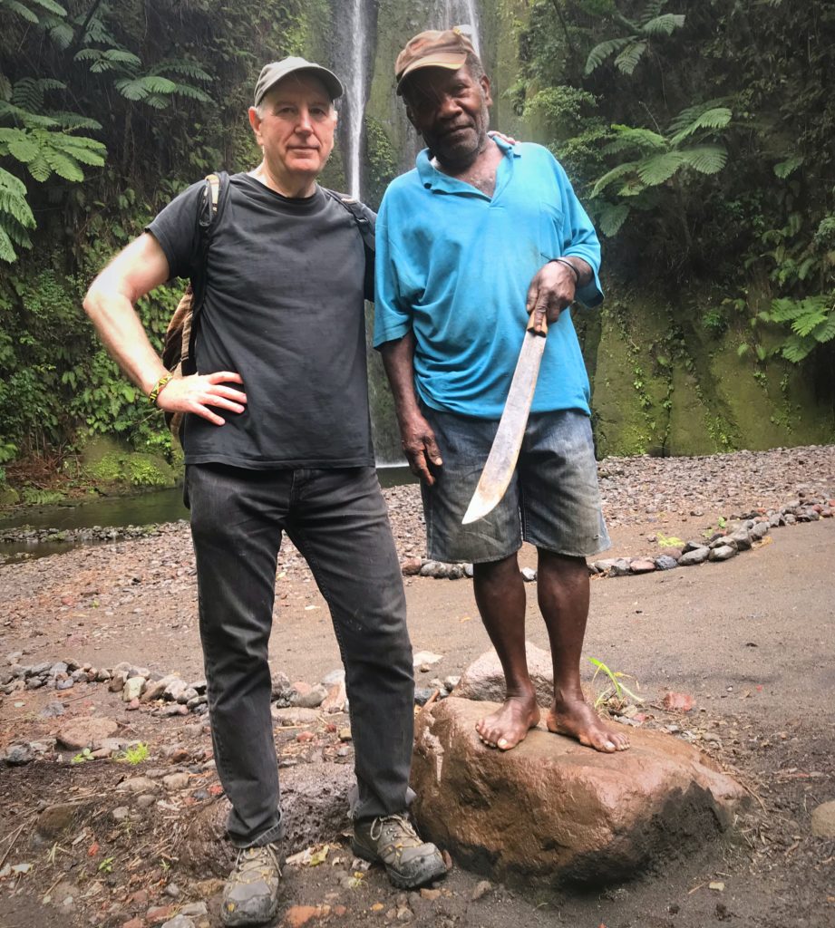 Tanna Island Waterfall and Maintenance Man