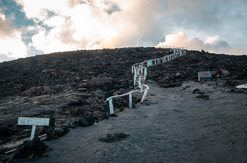 Steps to Mt. Yasur