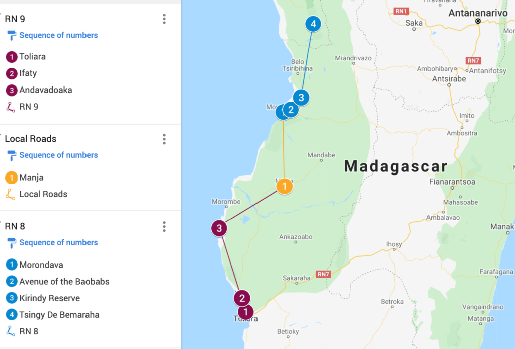 Southwest Madagascar Map