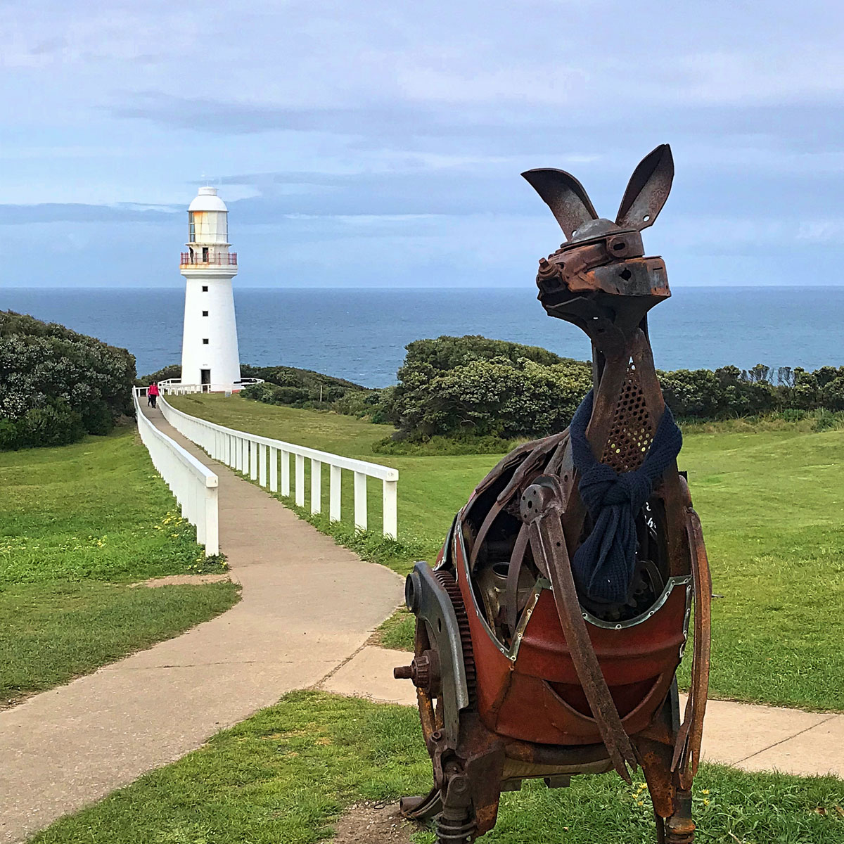 Otway Lighthouse Kangaroo Statue