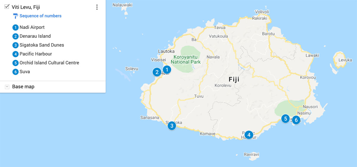 Viti Levu Map