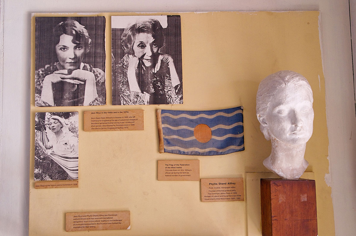 Dominica Museum Jean Rhys Display