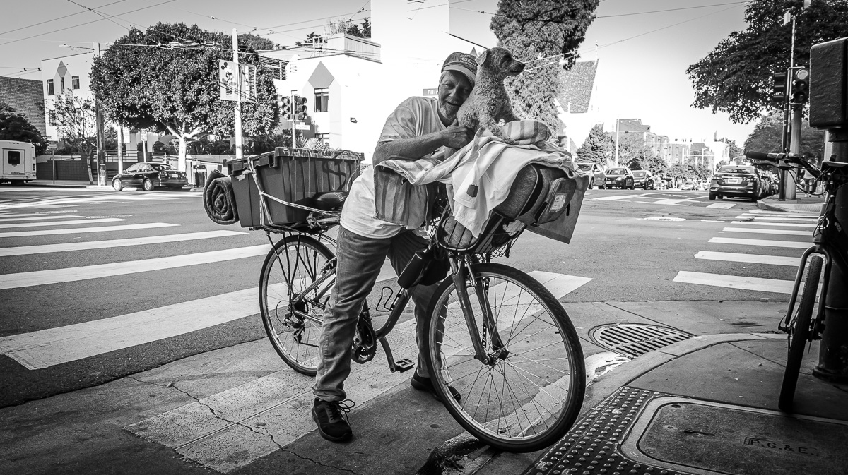 Alamo Square Bicyclist