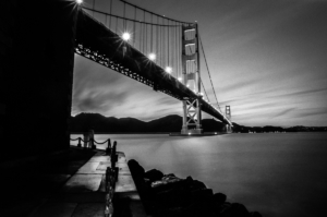 San Francisco Golden Gate Bridge at night