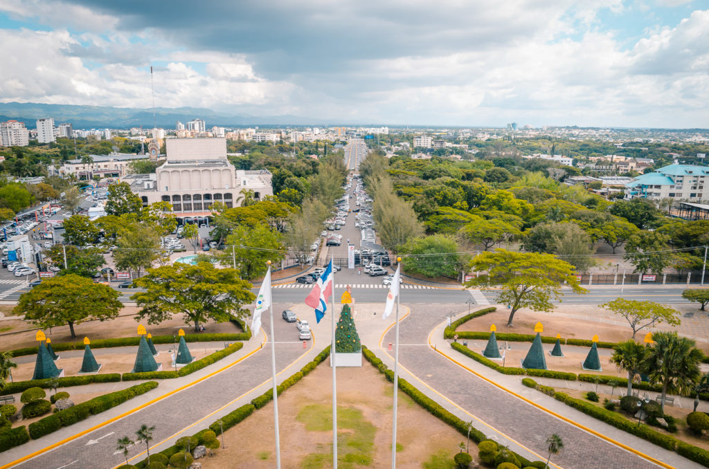 View from Monumento de Santiago