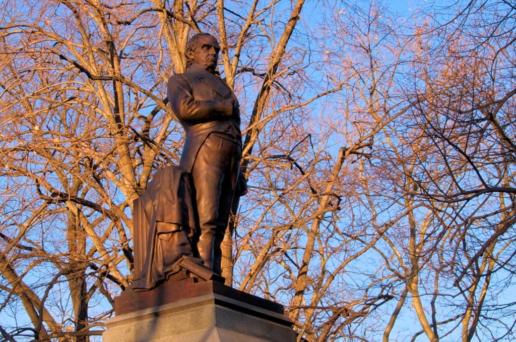 Daniel Webster Statue in Central Park