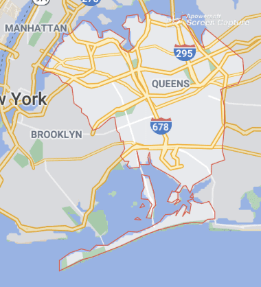Queens Borders Map