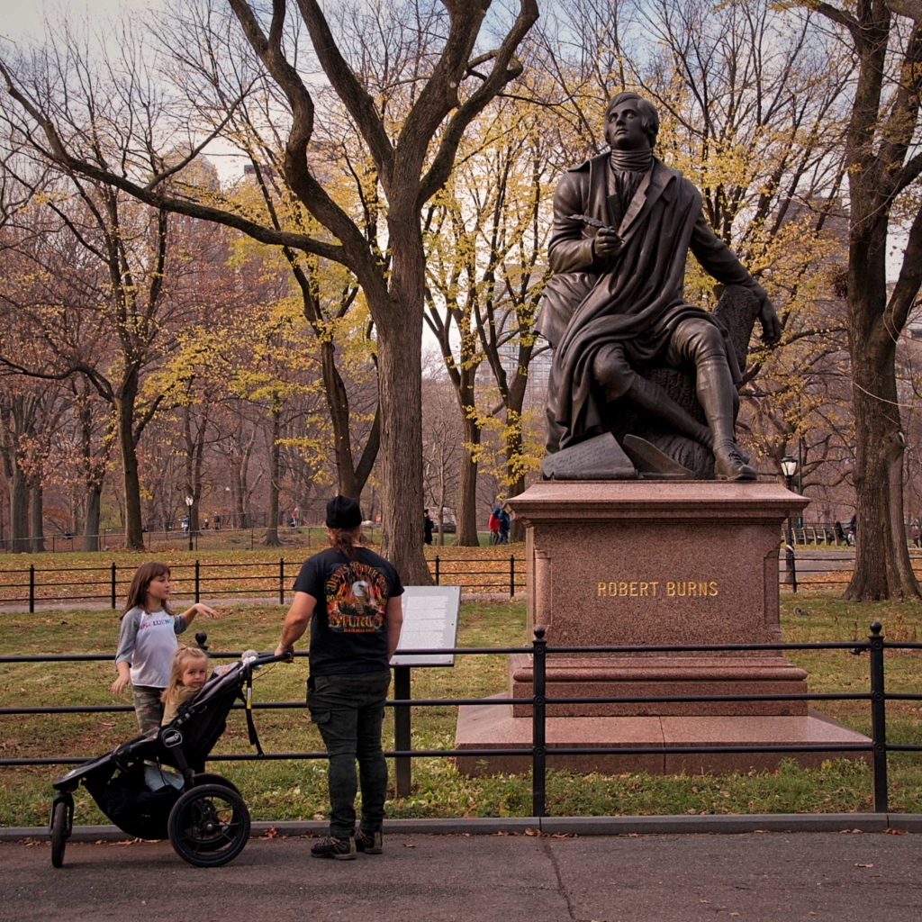 Robert Burns Statue Central Park