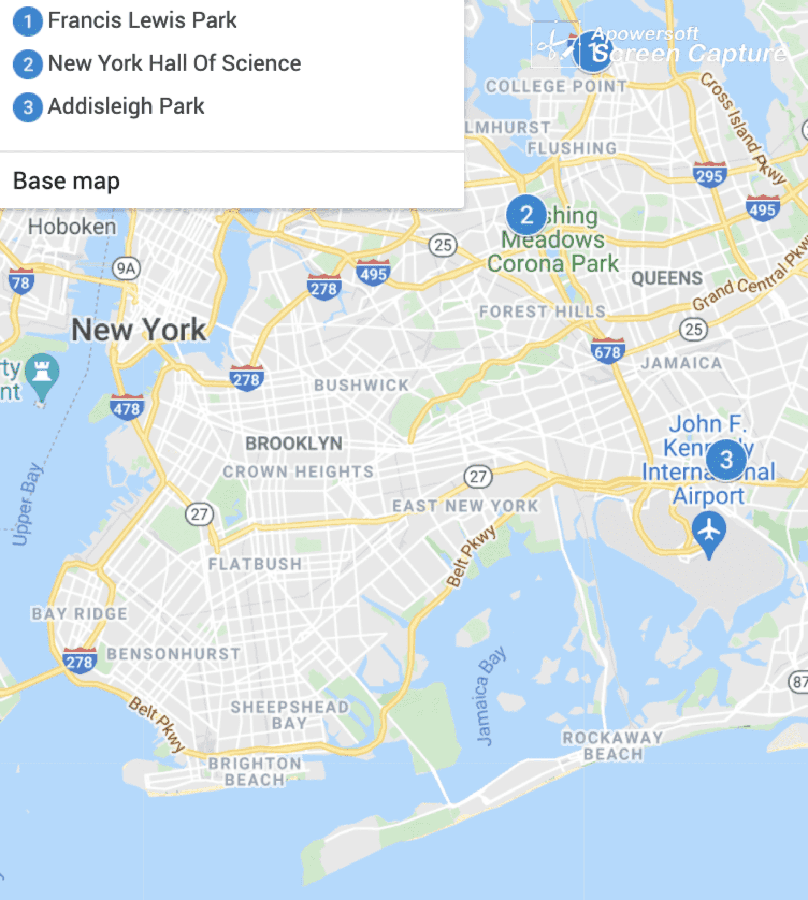 Queens Destinations Map