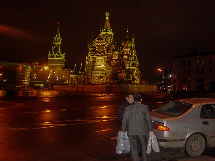 Moscow Red Square - St Basil_s at Night