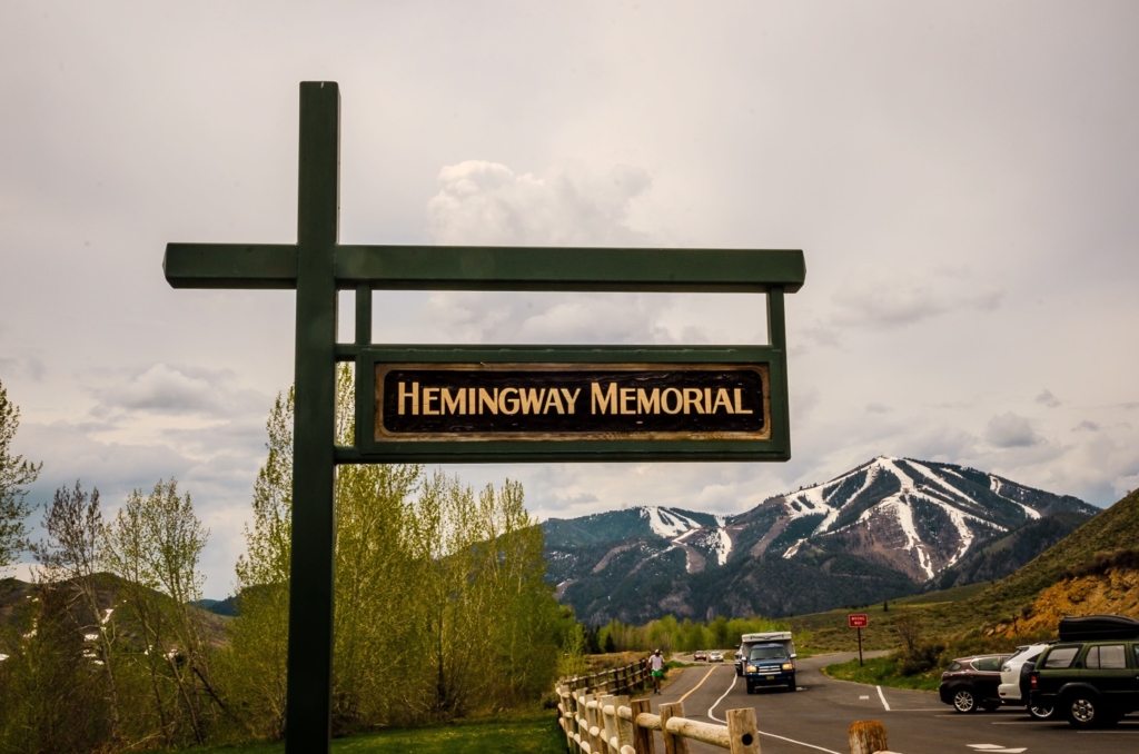 Hemingway Memorial Sign, Sun Valley ID
