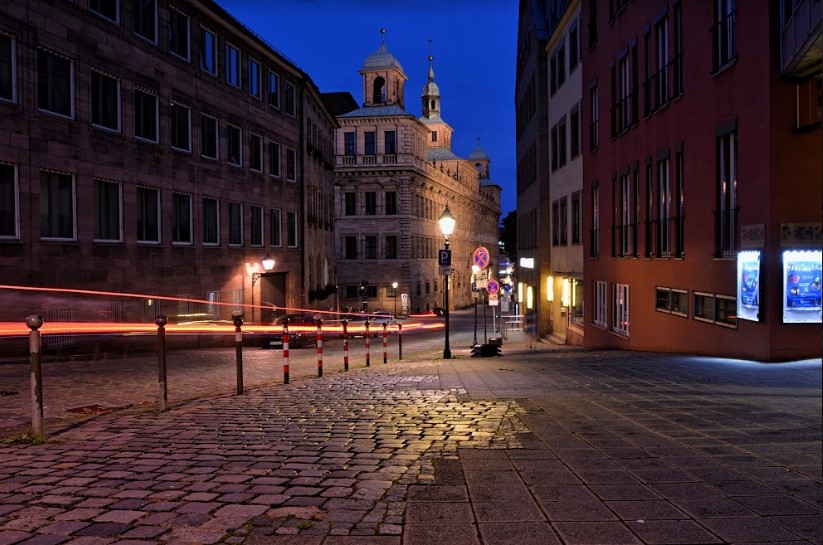 Nuremberg Street at Night