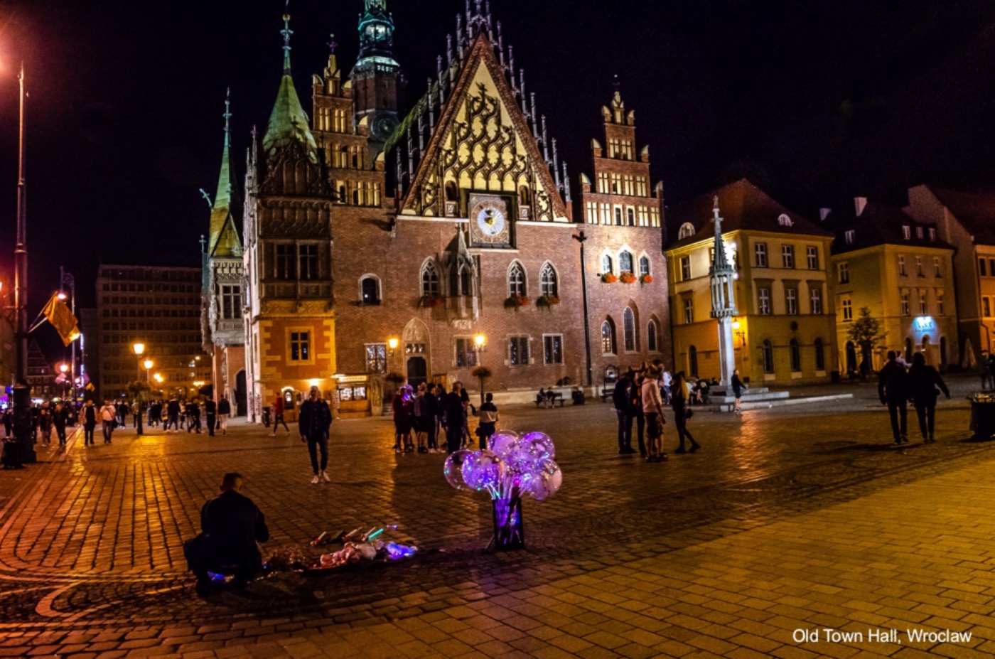 Wroclaw Town Hall at Night