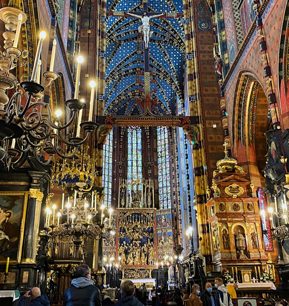 Kraków St Mary’s Basilica Interior