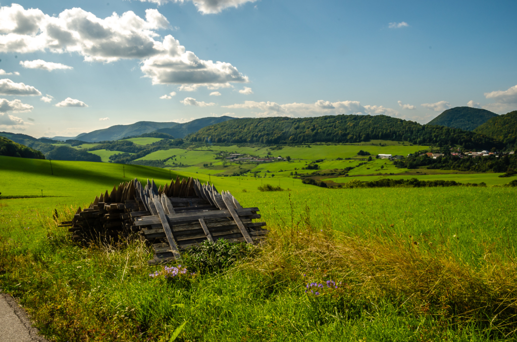 Countryside by Čičmany Slovakia