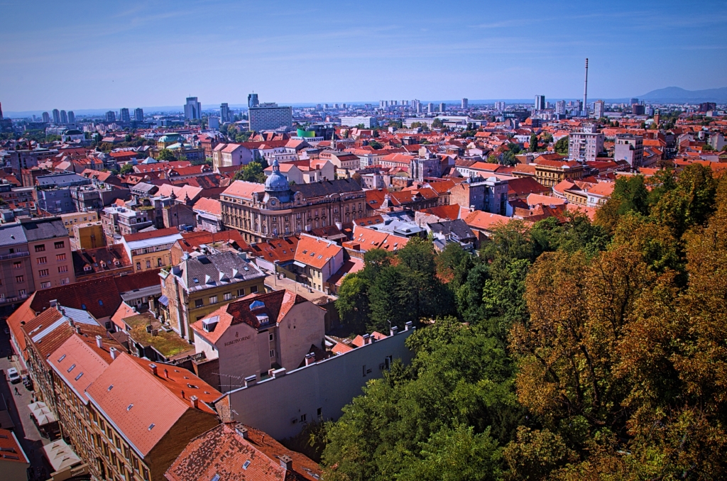 Zagreb Panorama from Lotrščak tower